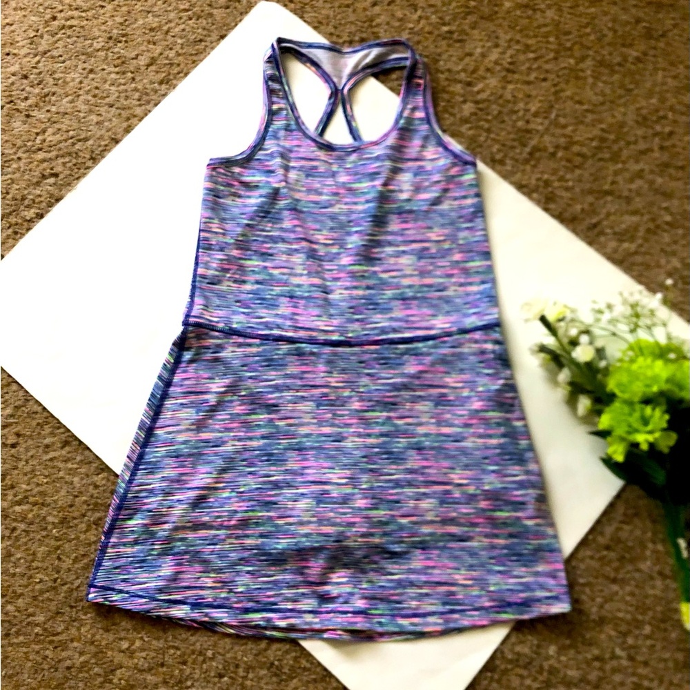 Ideology Girl’s Multicolor Athletic Built in Shorts Dress